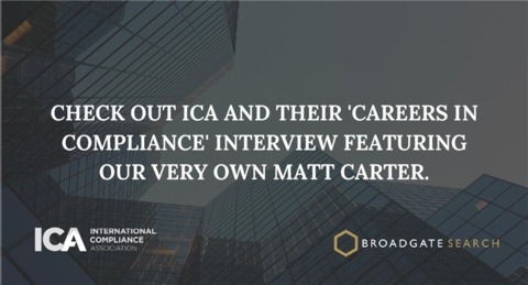 Check Out Ica And Their ‘Careers In Compliance’ Interview Featuring Our Very Own Matt Carter